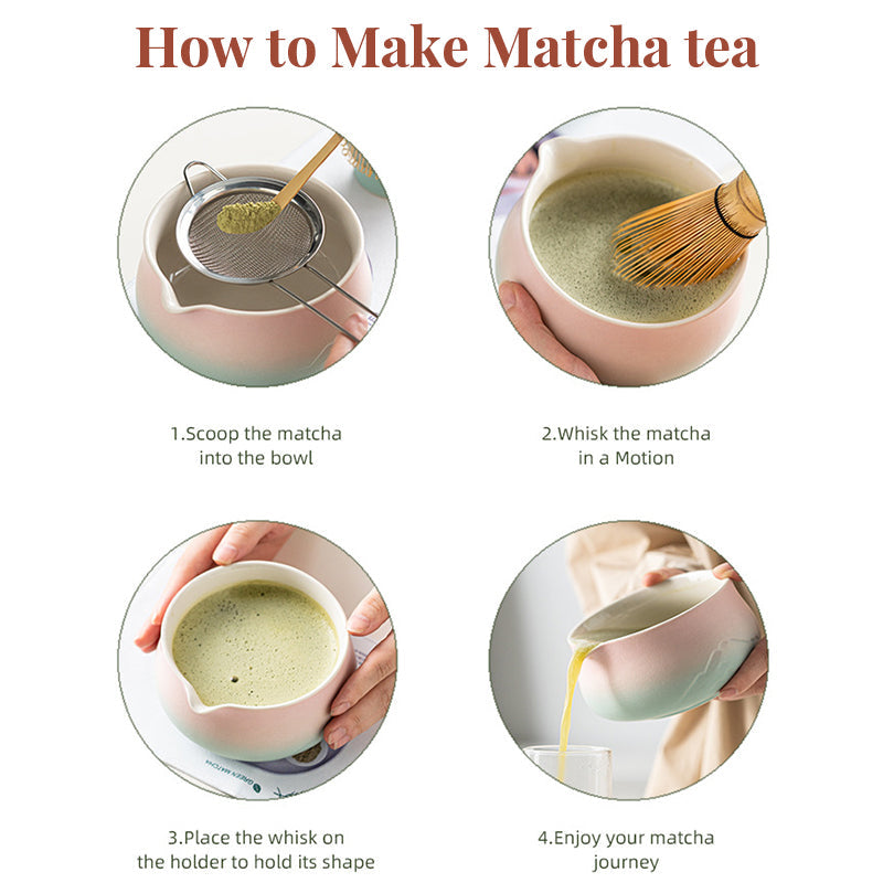 Premium 8-piece Matcha Set: Ceramic Chawan, whisky gift box, Matcha tools – for tea lovers