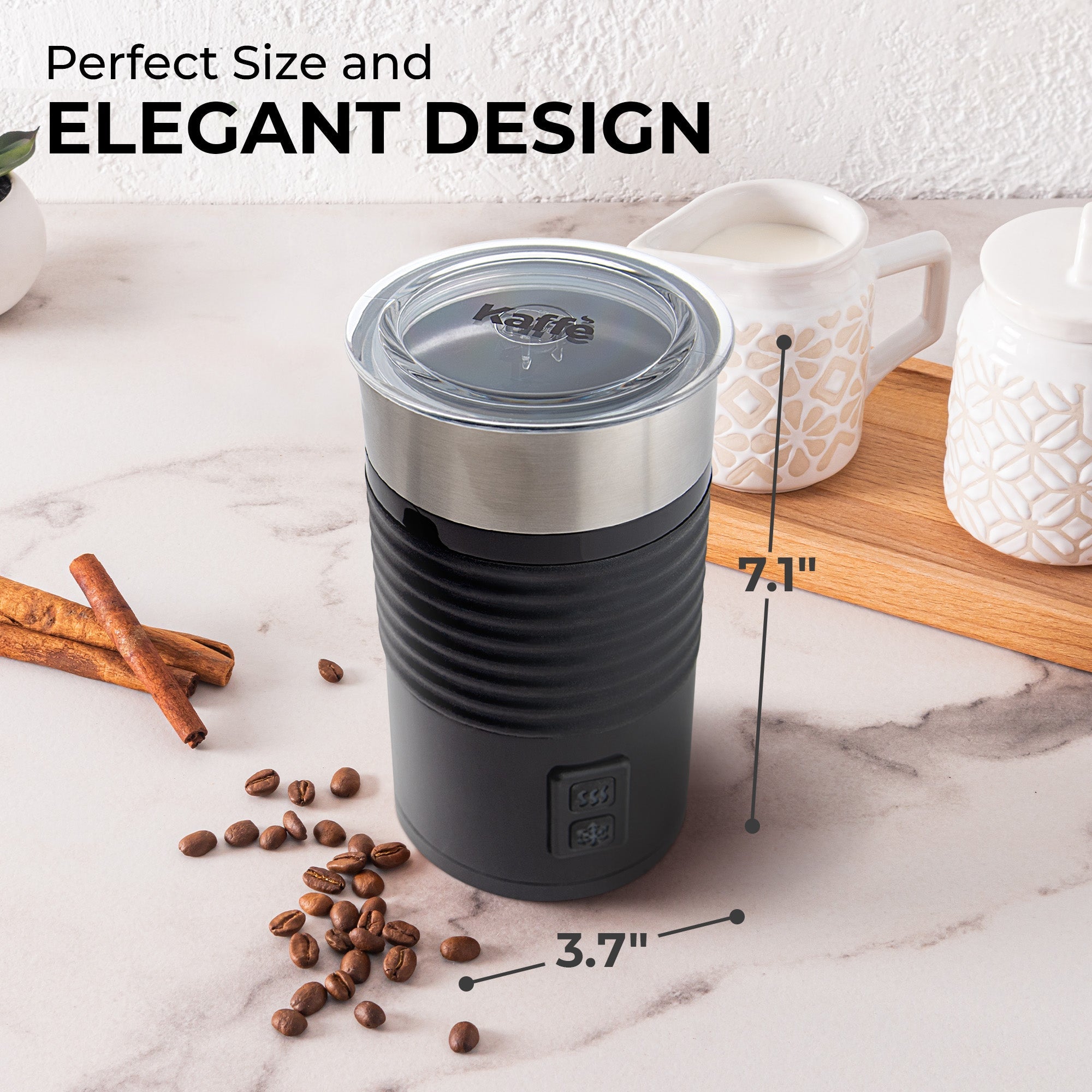 Pour-in Milk Frother w/ Silicone Base, KF6061